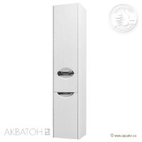 Шкаф-колонна АКВАТОН Сильва, левый дуб полярный