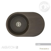 Мойка кухонная АКВАТОН Амира, кофе
