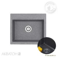 Мойка кухонная АКВАТОН Делия 60, графит