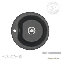 Мойка кухонная АКВАТОН Мида, графит