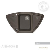 Мойка кухонная АКВАТОН Лория, кофе Мойка кухонная АКВАТОН Лория, кофе