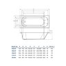 Ванна акриловая Koller Pool Round Arc 160х70 Прямоугольная, белая Ванна акриловая Koller Pool Round Arc 160х70 Прямоугольная, белая