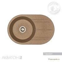Мойка кухонная АКВАТОН Амира, терракотовый