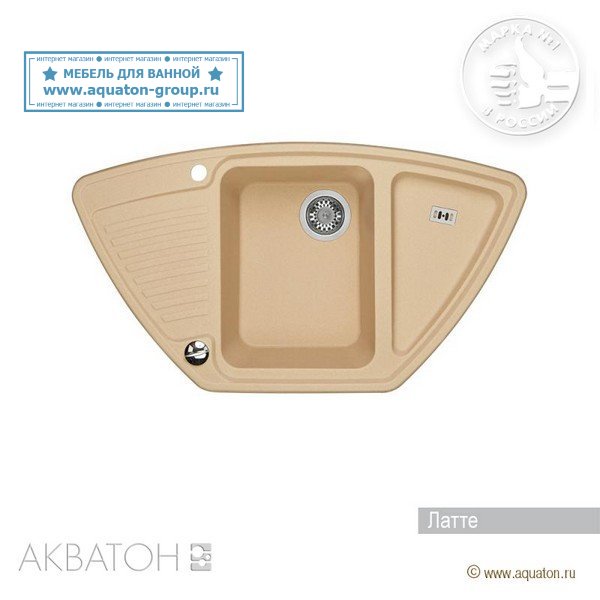 Мойка кухонная АКВАТОН Лория, латте Мойка кухонная АКВАТОН Лория, латте