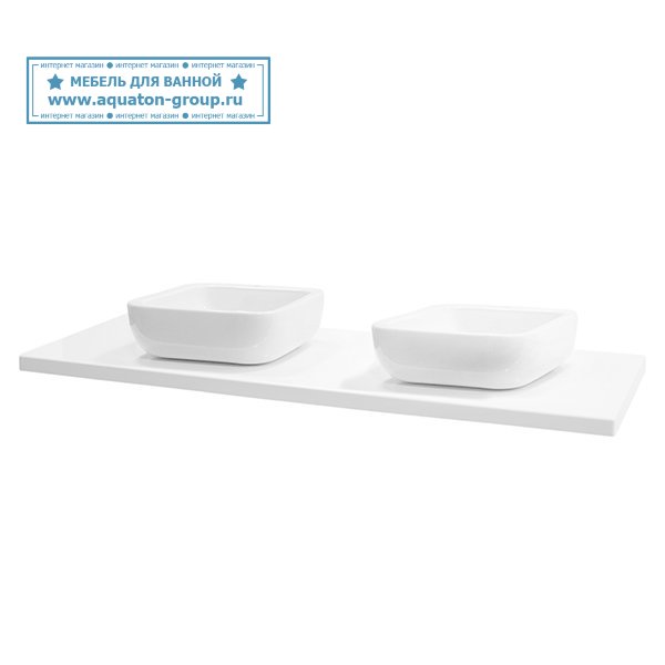 Столешница АКВАТОН Брук 120 (60+60) Столешница АКВАТОН Брук 120 (60+60)