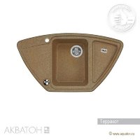 Мойка кухонная АКВАТОН Лория, терракотовый