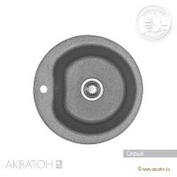 Мойка кухонная АКВАТОН Мида, серый