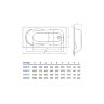 Ванна акриловая Koller Pool Olimpia 180х80 Прямоугольная, белая Ванна акриловая Koller Pool Olimpia 180х80 Прямоугольная, белая