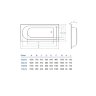 Ванна акриловая Koller Pool Orion 170х70 Прямоугольная, белая Ванна акриловая Koller Pool Orion 170х70 Прямоугольная, белая